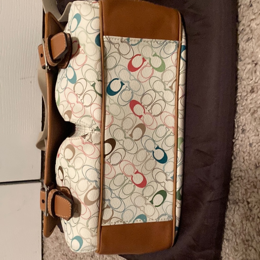 Coach multi color tote.
